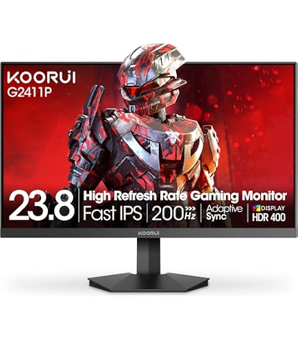 KOORUI Gaming Monitor 25-inch, 170Hz FHD 1080p Computer Monitor